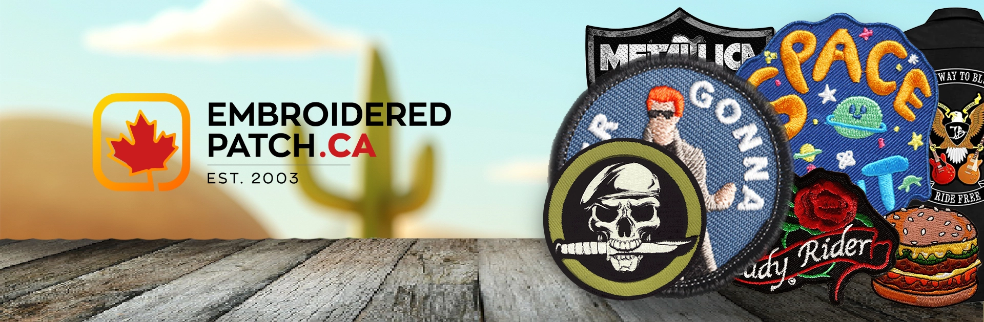 Custom Back Patch Banner Custom Back Patch Banner