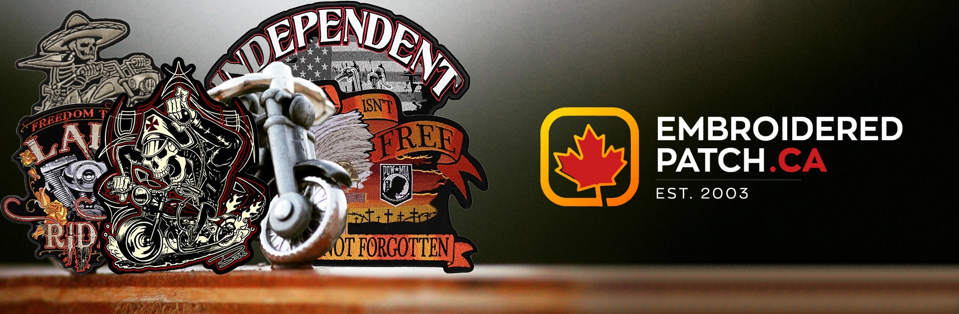 Motorcycle Patches Banner