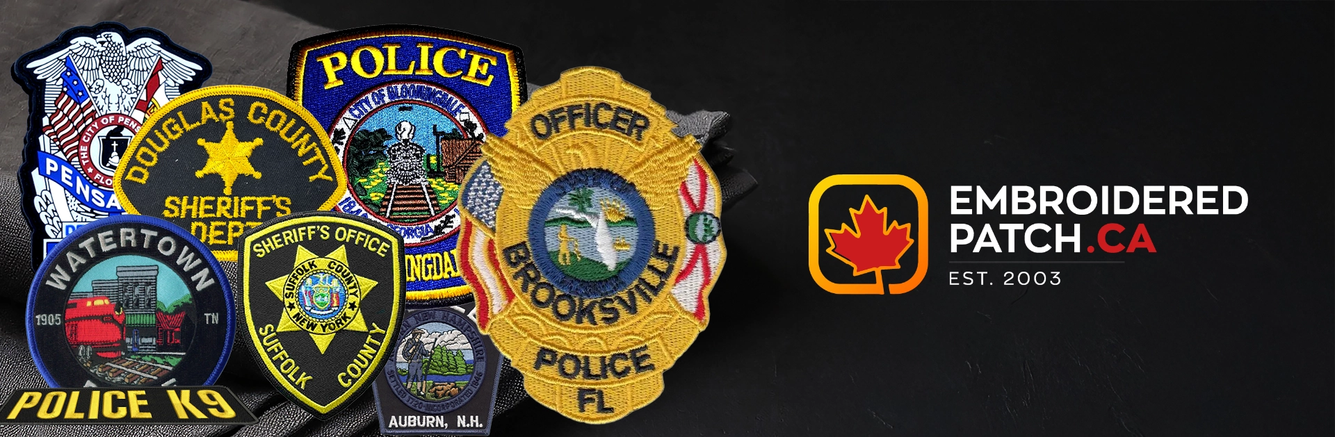 Police Patches Banner