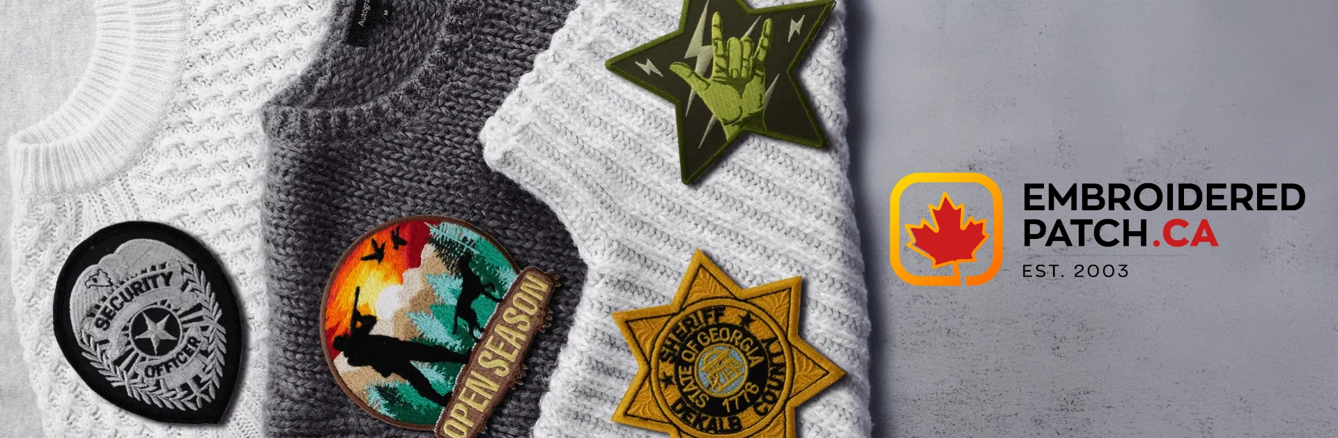 Woven Patches Banner Woven Patches Banner