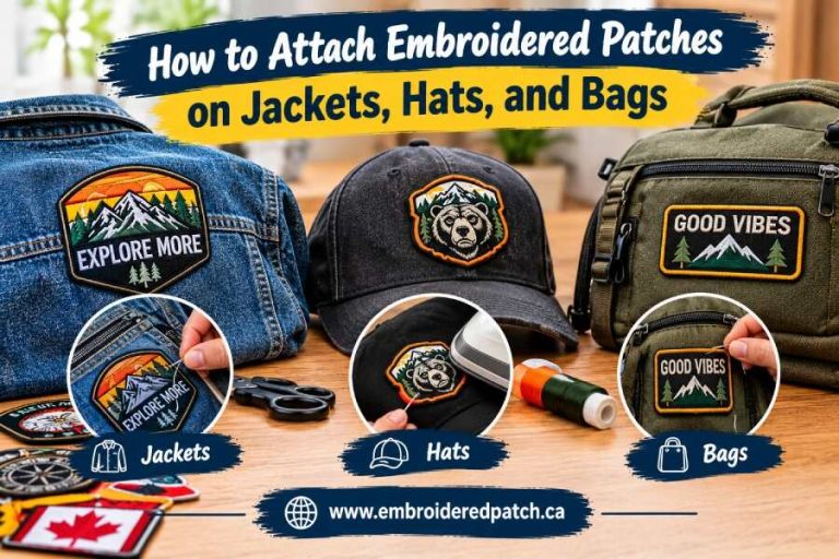 Attach Embroidered Patches on Jackets, Hats, and Bags