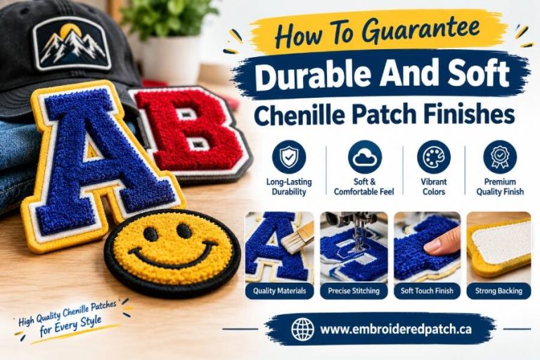Durable And Soft Chenille Patch Finishes