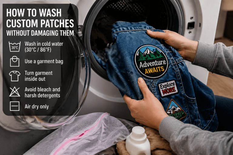 Wash Custom Patches Without Damaging